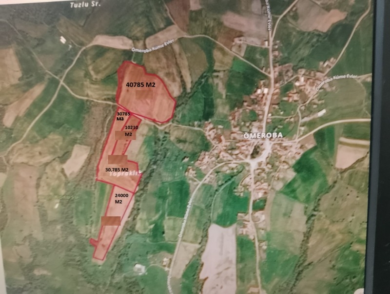 EDİRNE LALAPAŞA ÖMEOBA KÖYÜ SATILIK 118394 M2 ARAZİ