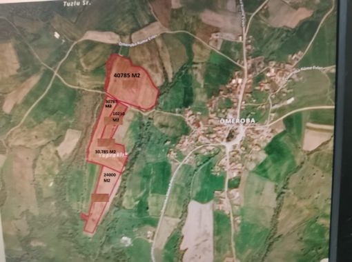 EDİRNE LALAPAŞA ÖMEOBA KÖYÜ SATILIK 118394 M2 ARAZİ
