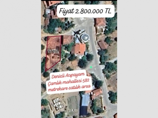 DENİZLİ ACIPAYAM SATILIK582 M2 ARSA